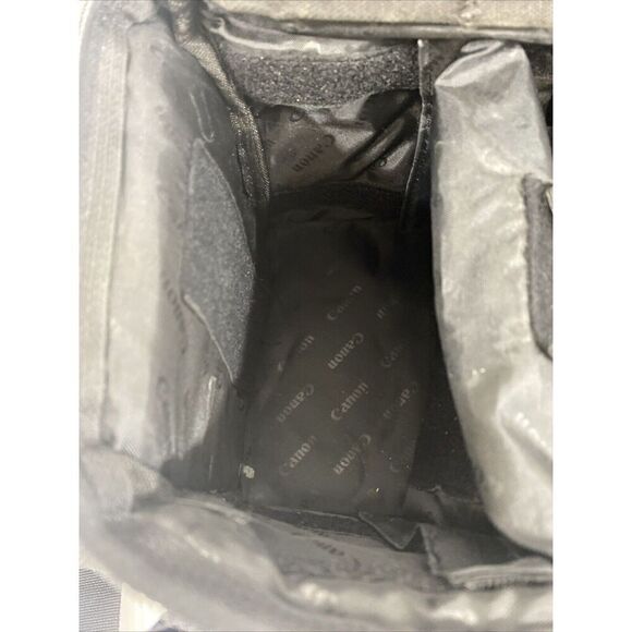 Canon Rebel Nylon Padded Camera Equipment Bag Strap + Pockets 14" x 8" x 8.5" - Picture 6 of 16